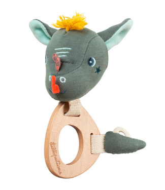 Lilliputiens Bijtspeelgoed Rammelaar Joe - hout