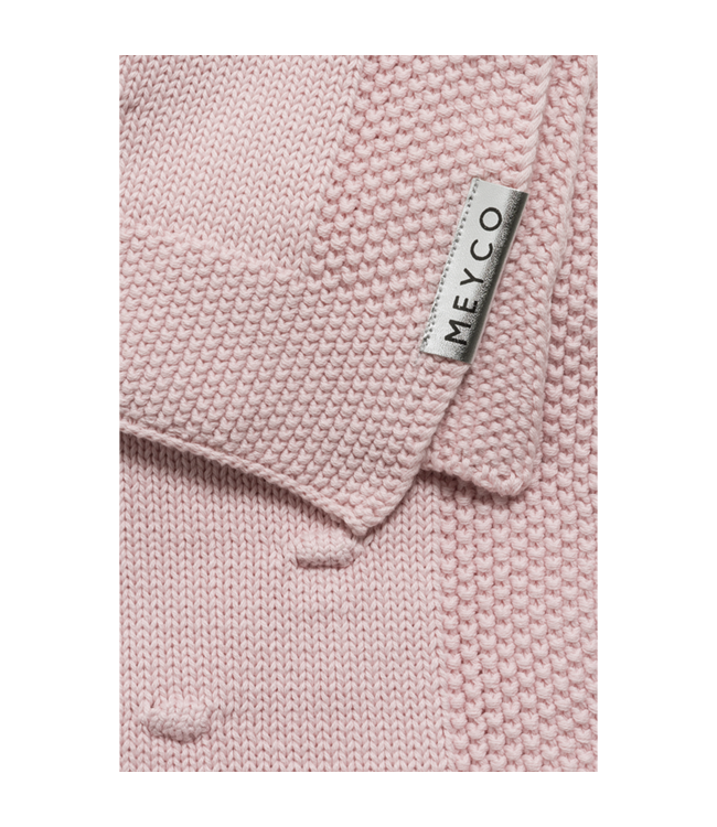 Meyco Wiegdeken Cotton Knots Pink - 75x100 cm