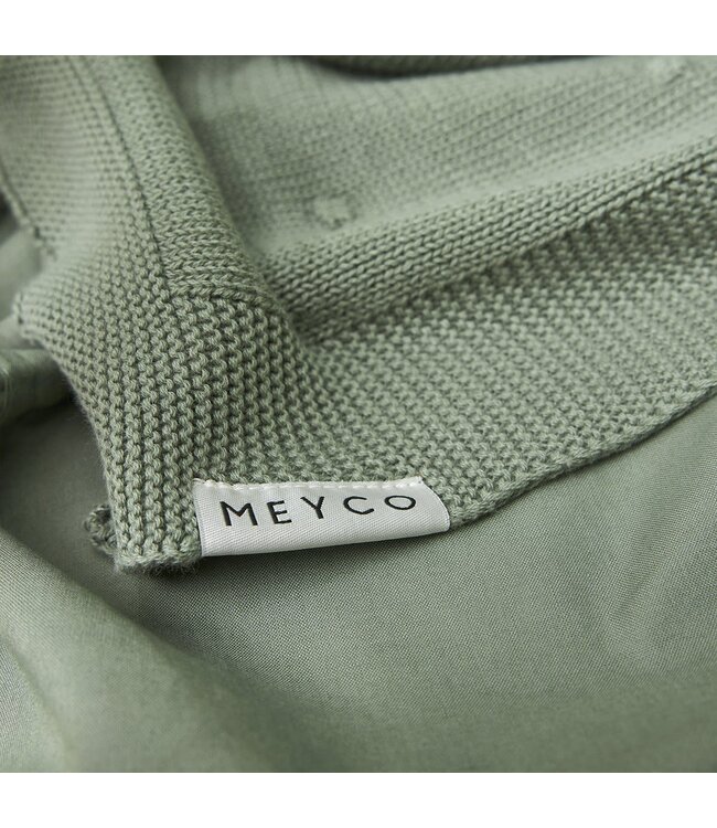 Meyco Wiegdeken Cotton Knots Forest Green - 75x100 cm