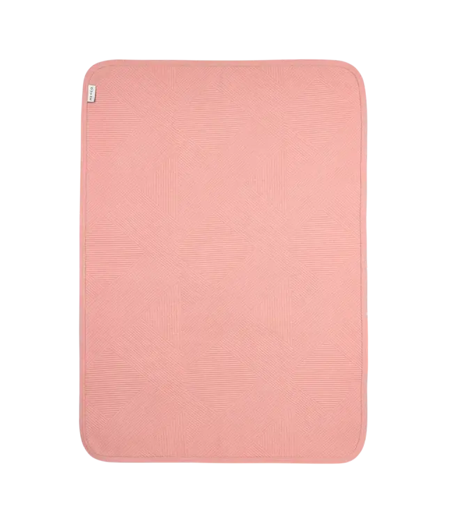 Meyco Wiegdeken Cotton Jacquard Pure Rose  - 75x100 cm