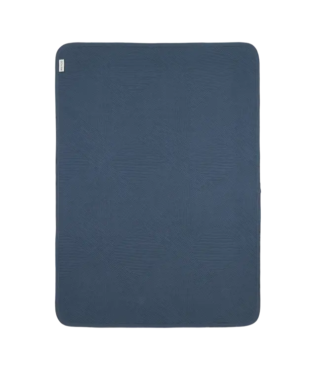 Meyco Wiegdeken Cotton Jacquard Pure Indigo - 75x100 cm
