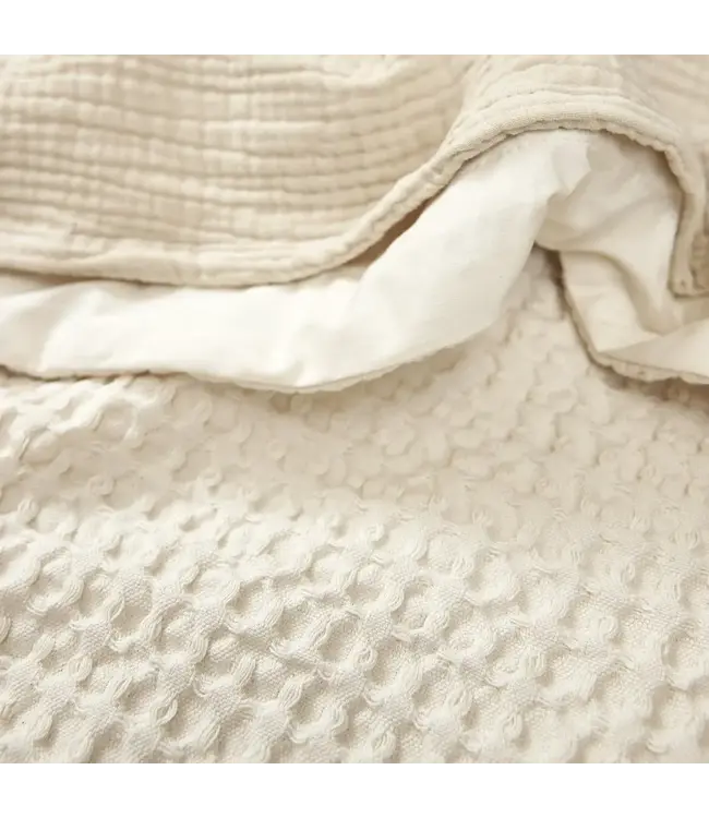 Meyco Wiegdeken Waffle Cotton Nature - 75x100 cm