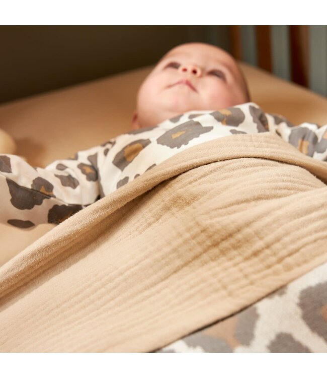 Meyco Wieglaken Pre-Washed hydrofiel Sand - 75x100 cm