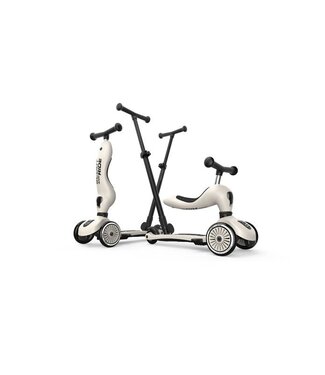 Scoot and ride Step en loopwagen in één  met duwstang - Ash -  Scoot and ride Highwaykick 1 Push & go