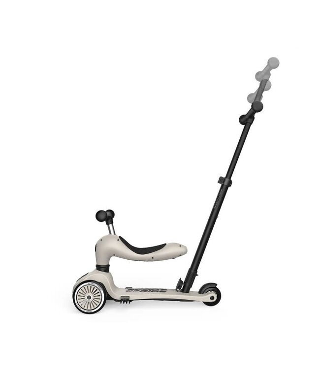 Scoot and ride Step en loopwagen in één  met duwstang - Ash -  Scoot and ride Highwaykick 1 Push & go