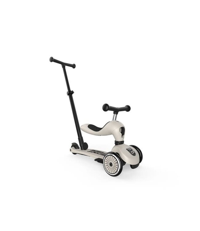 Scoot and ride Step en loopwagen in één  met duwstang - Ash -  Scoot and ride Highwaykick 1 Push & go