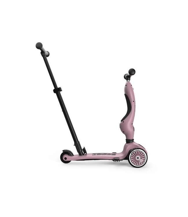 Scoot and ride Step en loopwagen in één  met duwstang - Wildberry -  Scoot and ride Highwaykick 1 Push & go