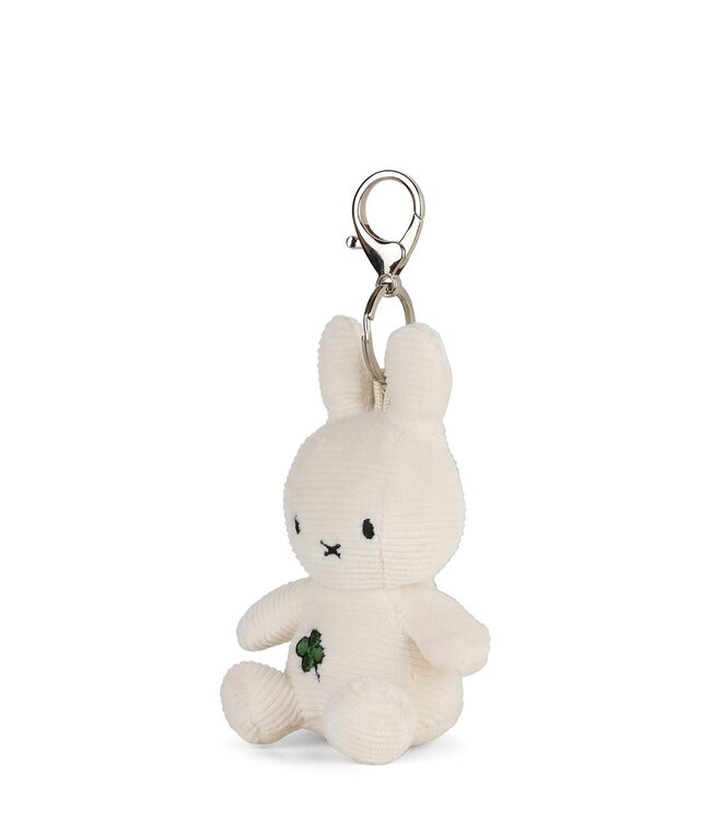 Nijntje Nijntje sleutelhanger Corduroy Lucky clover  Offwhite - 10 cm