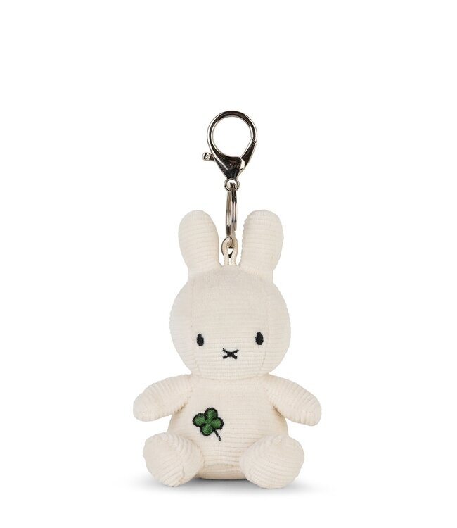Nijntje Nijntje sleutelhanger Corduroy Lucky clover  Offwhite - 10 cm
