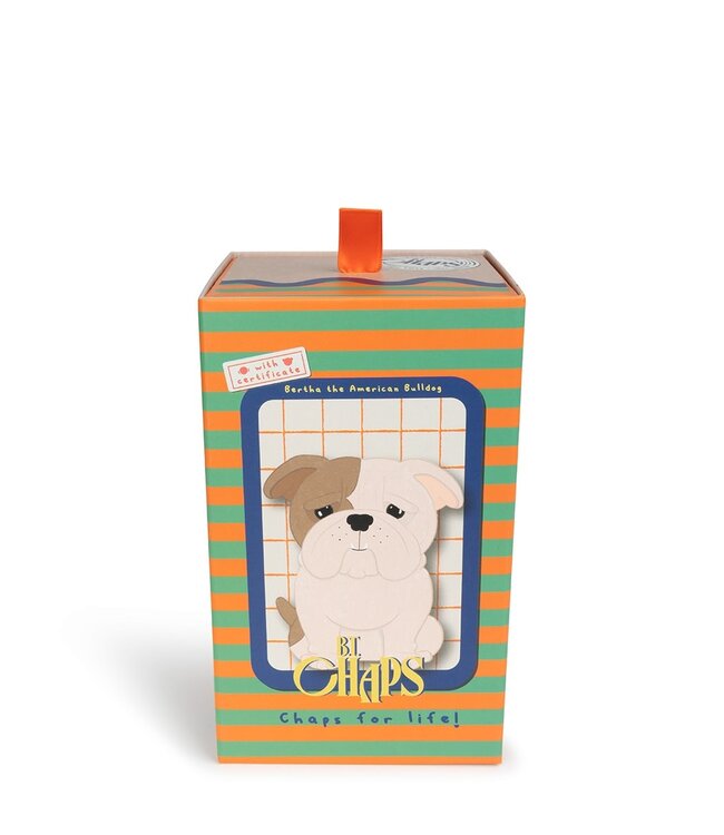 Bon Ton Toys Chaps Bertha the American Bulldog floppy in giftbox 17 cm