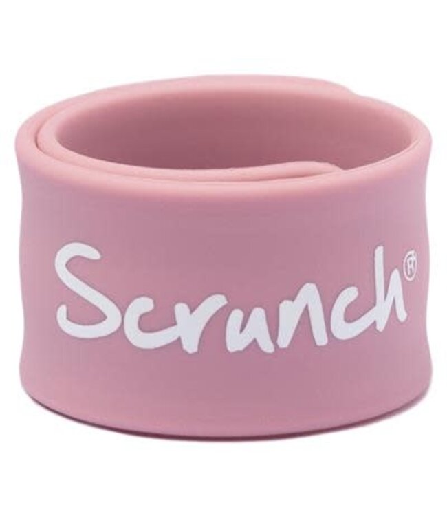 Scrunch Polsbandje Naam en Telefoonnummer - Blush