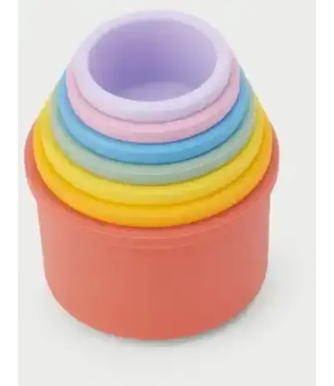 Tickit Silisoft Ronde Stapelbekers (Regenboog)