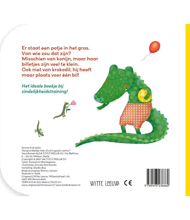 Witte Leeuw Van wie is dit potje?- Kartonboekje