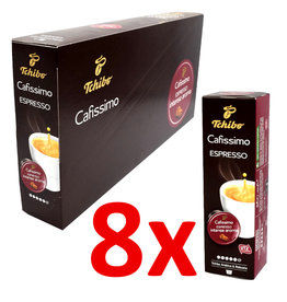 Tchibo Tchibo Espresso Kräftig (Kaffeekapseln für Cafissimo) - 8 Pack