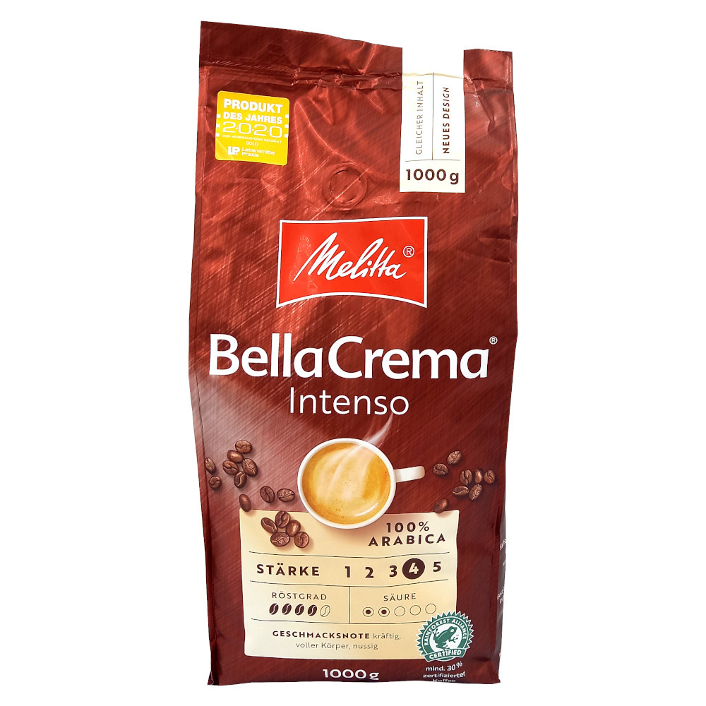 melitta bella crema intenso ganze bohne 1 kilo kaffeekaufenholland preiswert kaffee kaufen
