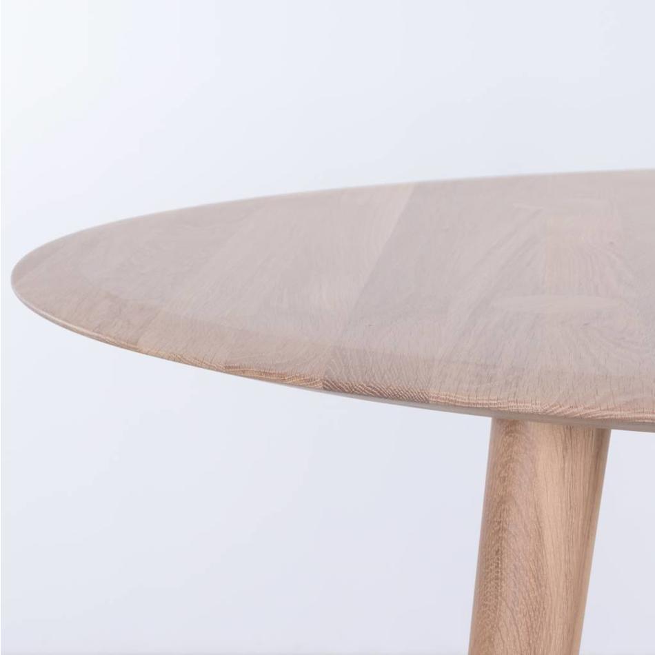 Olger Round Table Oak Whitewash