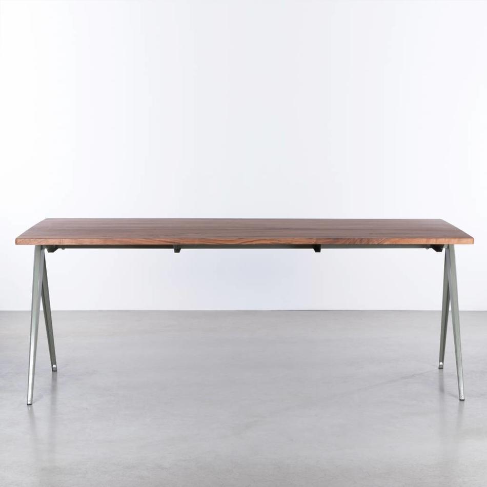 TD4 Table Cement Grey / Walnut