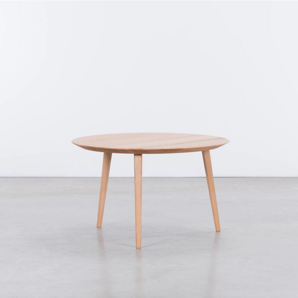 Tomrer Coffee Table Round Beech - 3 Legs