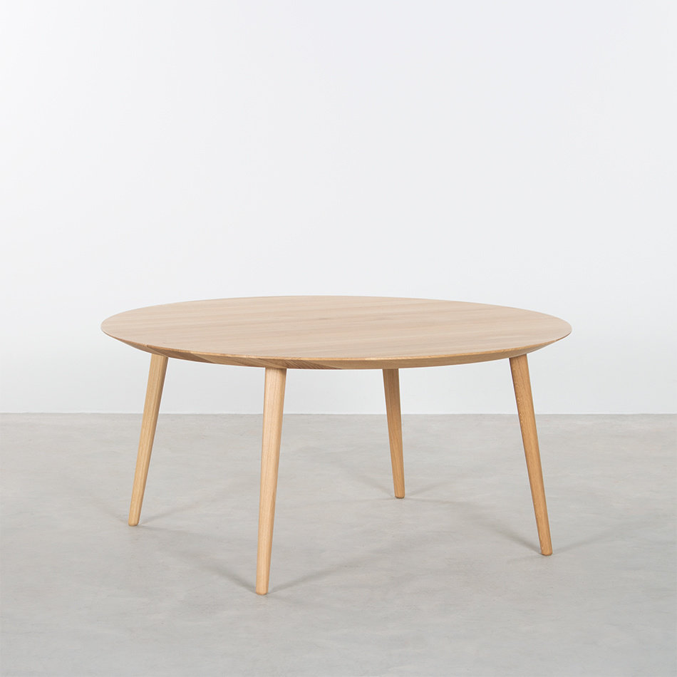 Tomrer Coffee Table Round Oak - 4 Legs