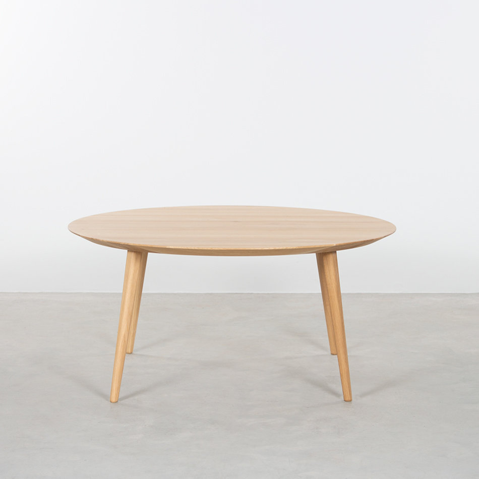 Tomrer Coffee Table Round Oak - 4 Legs