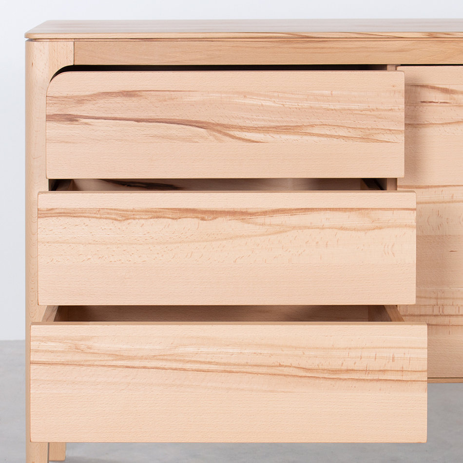 Rikke Sideboard Beech 3 Compartment