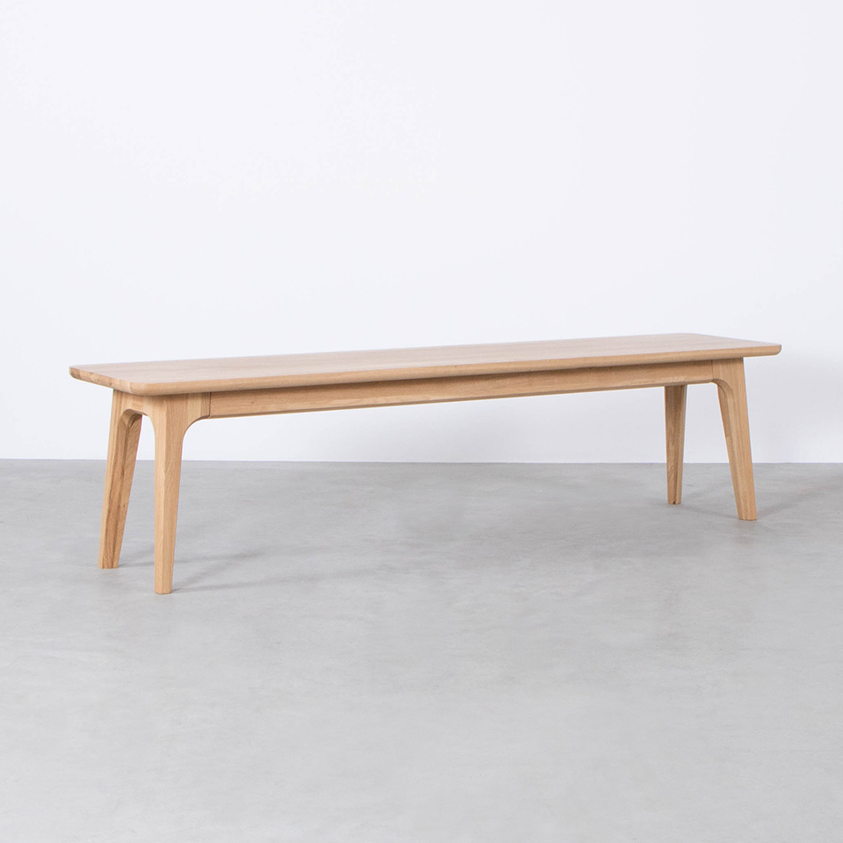 scandinavian dining table with bench