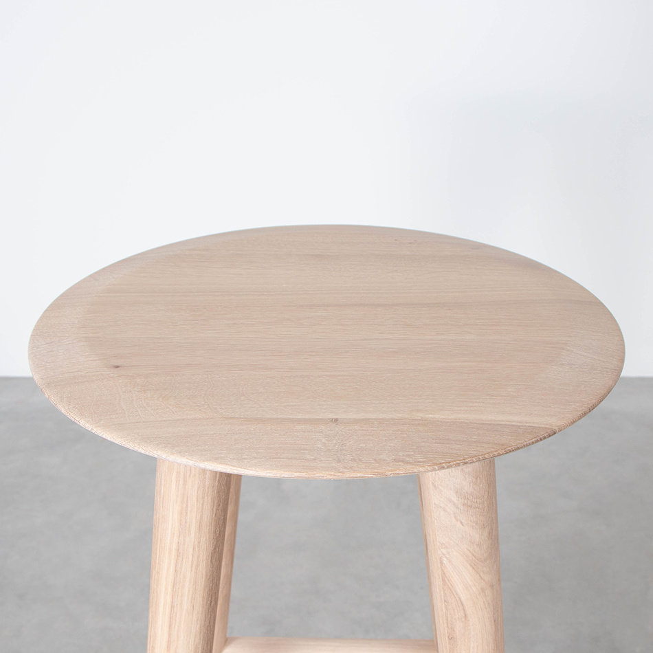 Olger Barstool Oak Whitewash (80 cm)