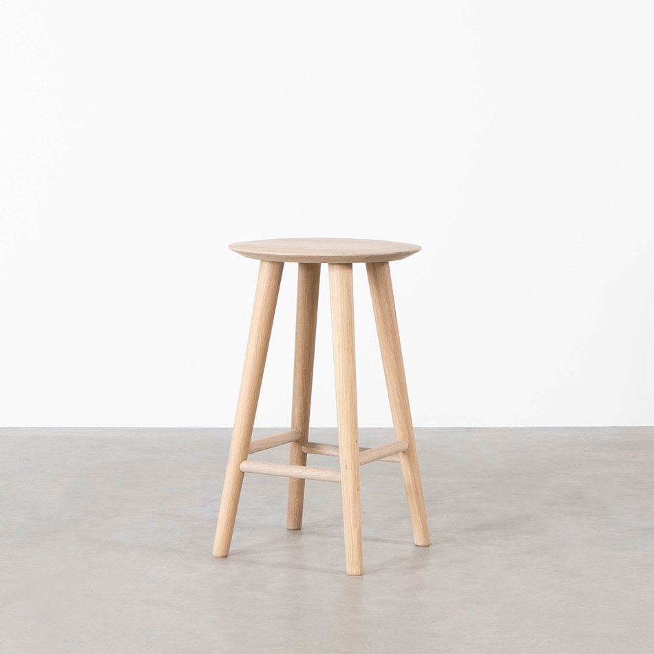 Olger Counter Barstool Oak Whitewash (65 cm)