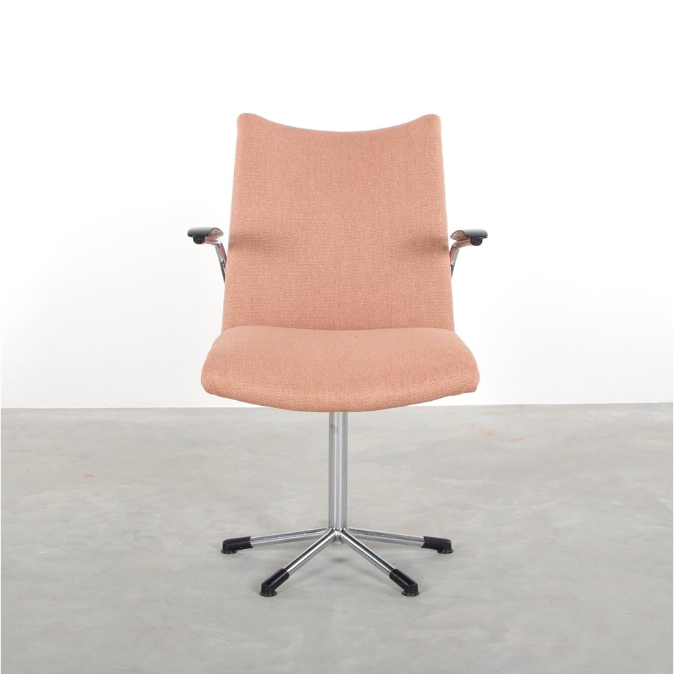 de Wit 3314 office chair light pink de ploeg fabric