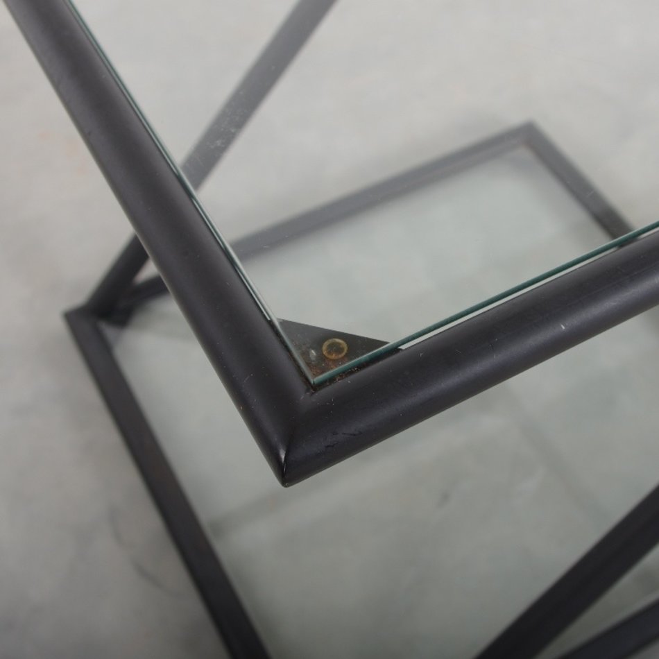 harvink salontafel Z klein model zwart en glas