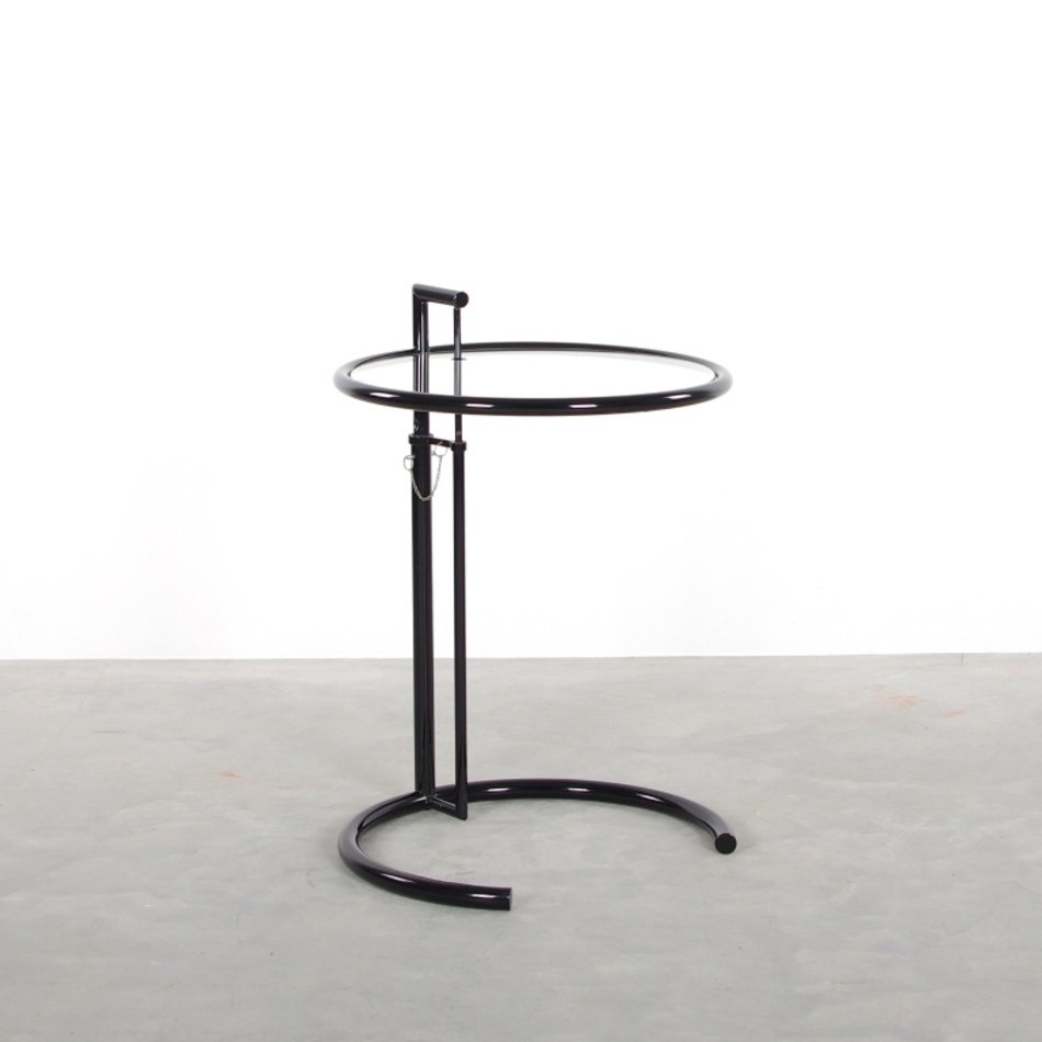 eileen gray style side table black