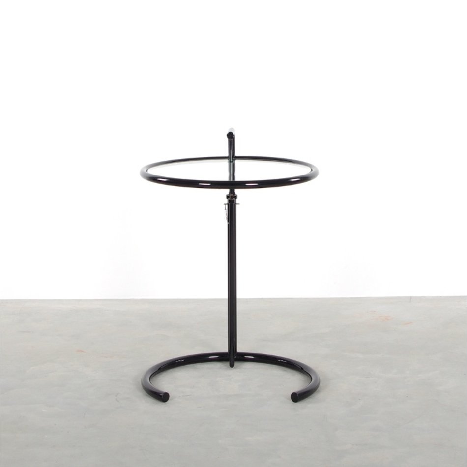 eileen gray style side table black