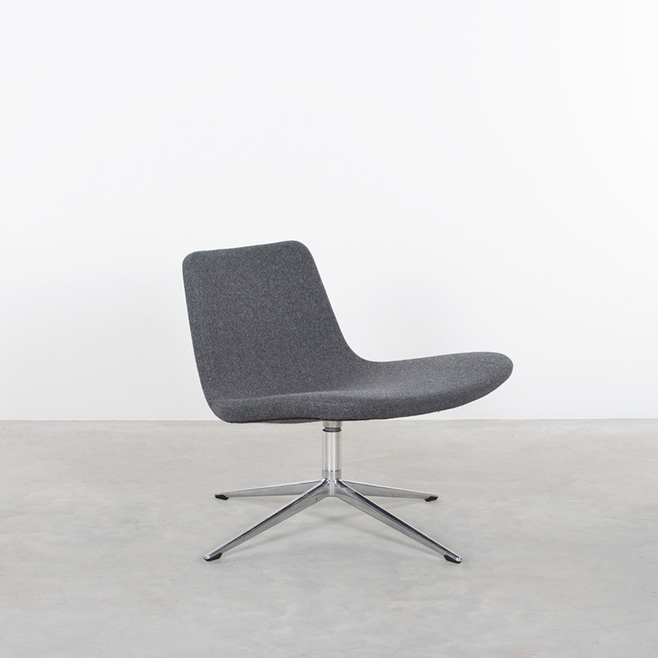 Hay Ray swivel chair dark gray felt