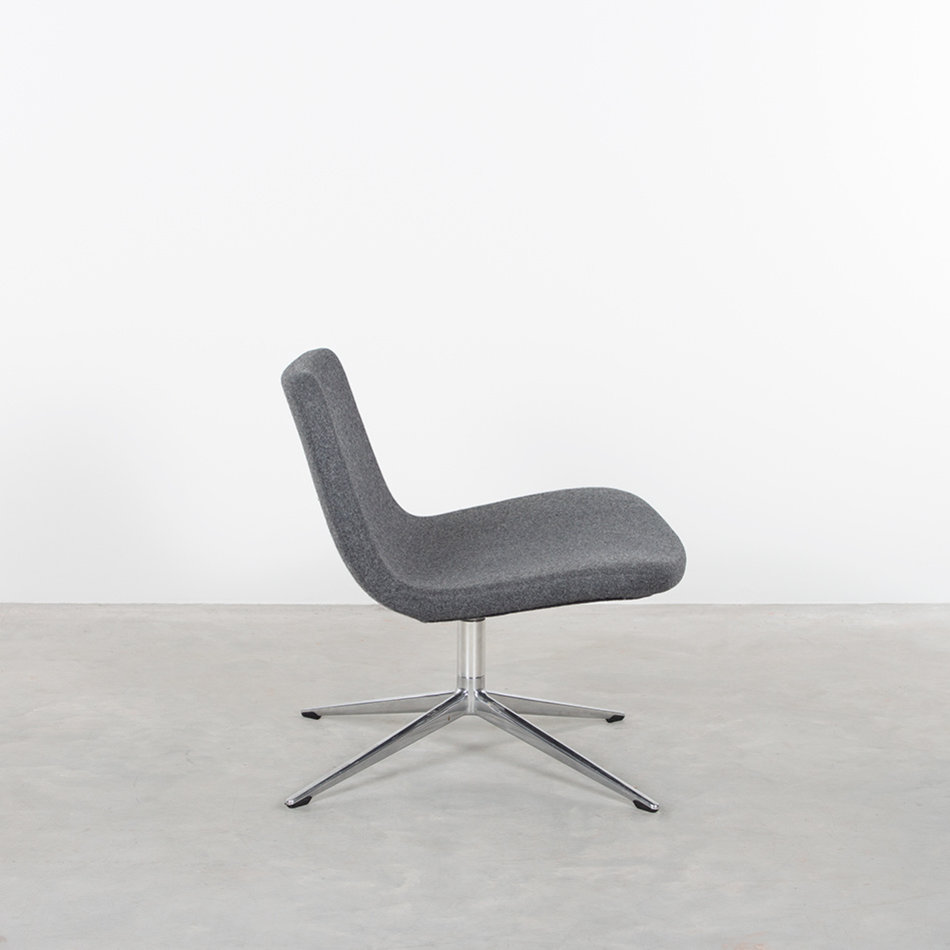 Hay Ray swivel chair dark gray felt