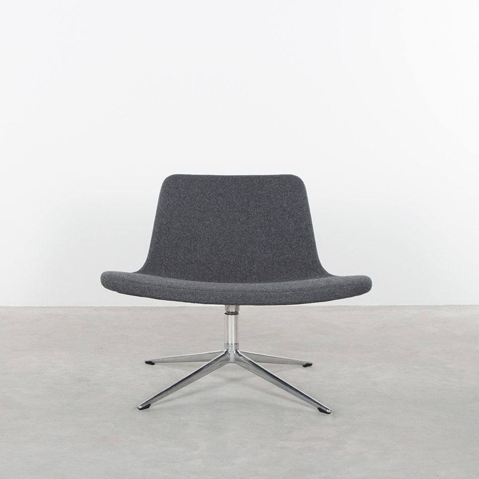 Hay Ray swivel chair dark gray felt