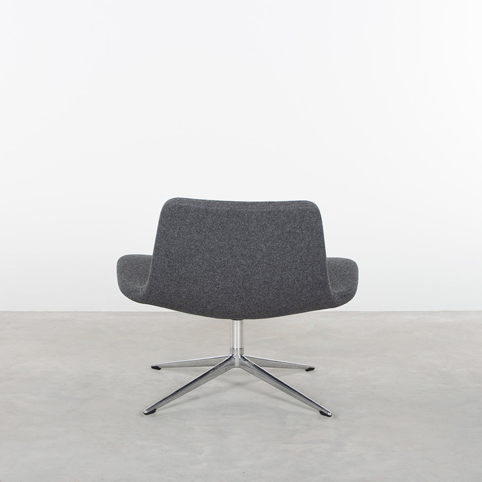 Hay Ray swivel chair dark gray felt