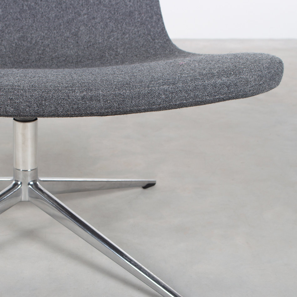 Hay Ray swivel chair dark gray felt