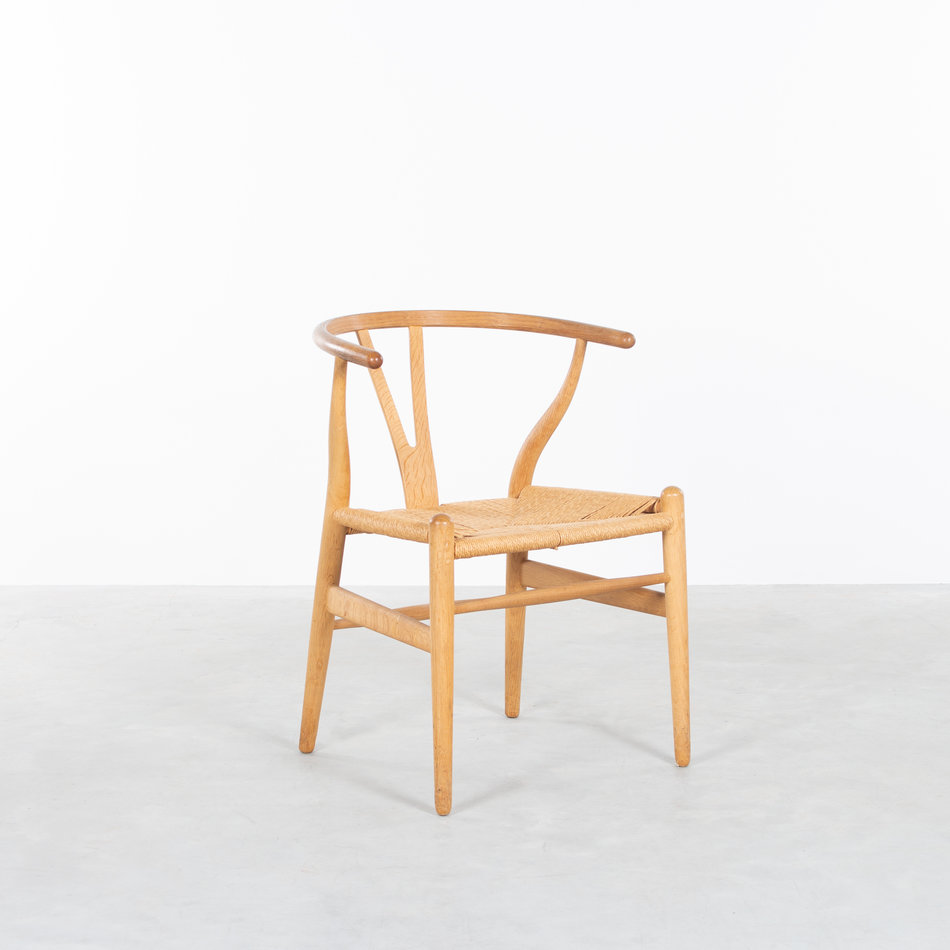 Hans Wegner wishbone chairs (set of 4) oak Carl Hansen