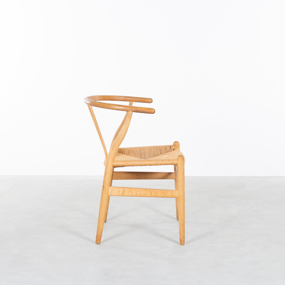 Hans Wegner wishbone chairs (set of 4) oak Carl Hansen