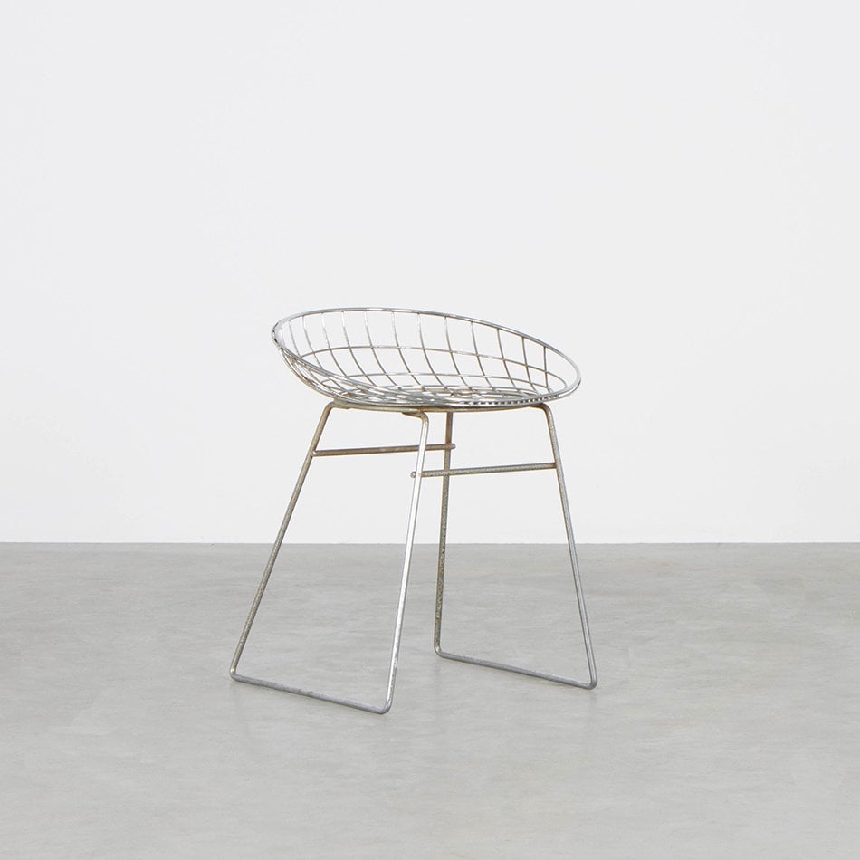 Cees Braakman stool wire steel Pastoe - De Machinekamer