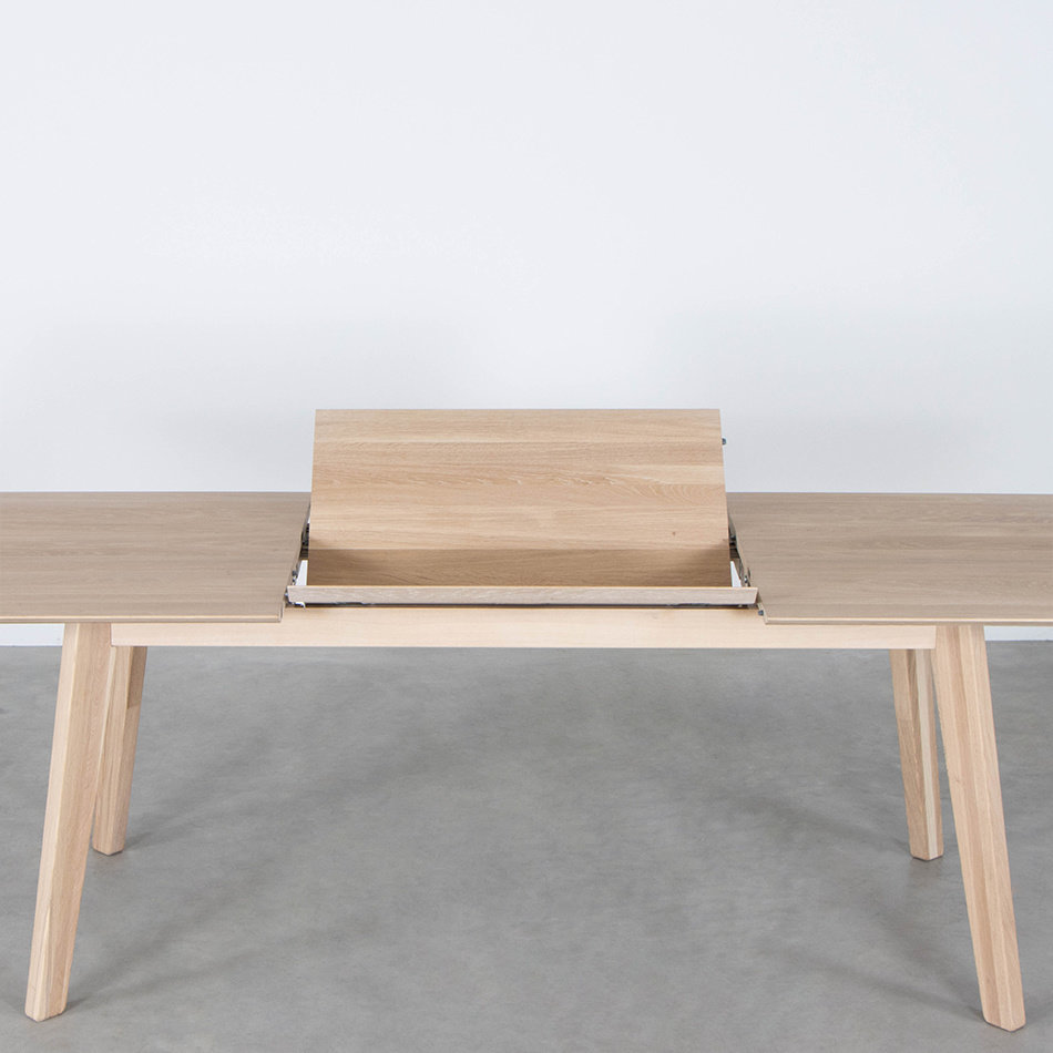 Nonne Table Straight Extendable Oak Whitewash