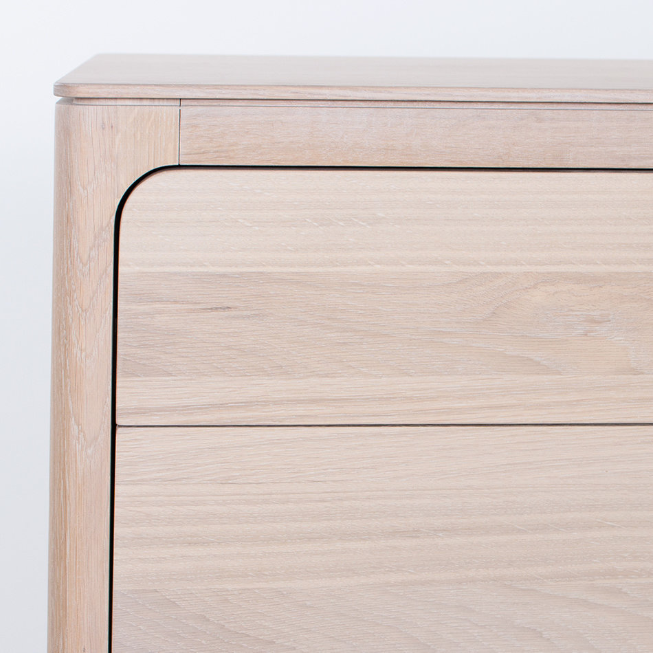 Rikke Sideboard Oak Whitewash 4 Compartment