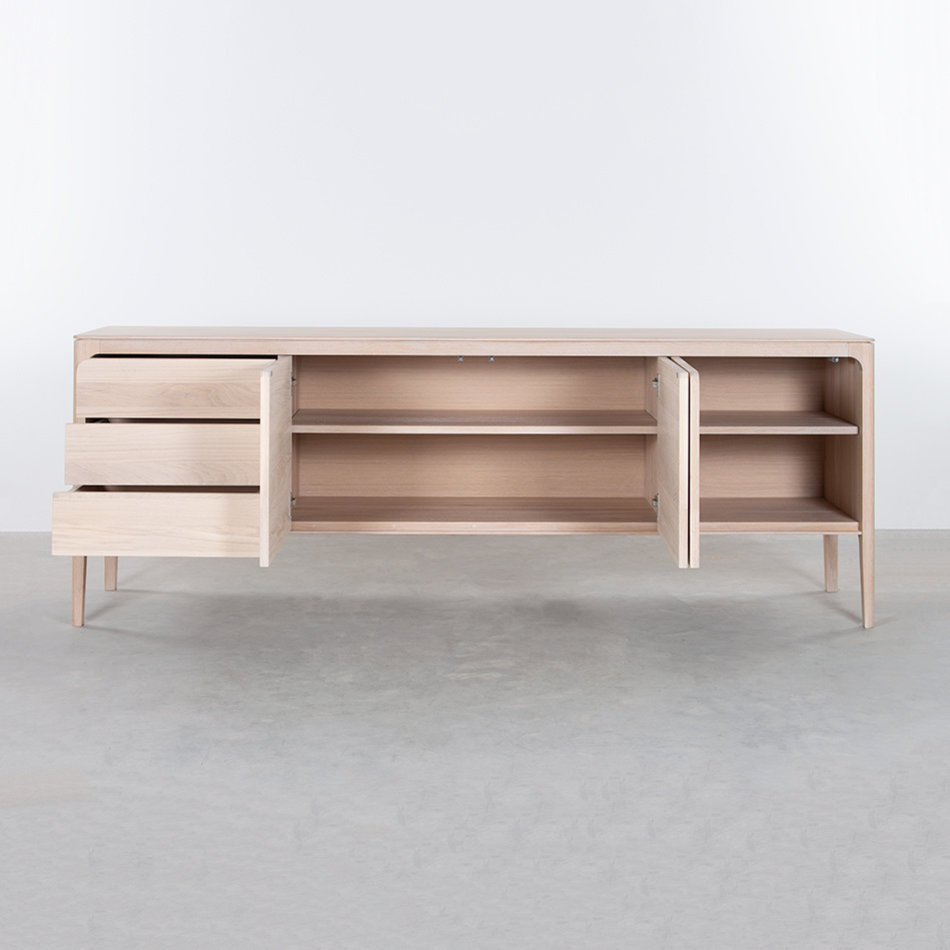 Rikke Sideboard Oak Whitewash 4 Compartment