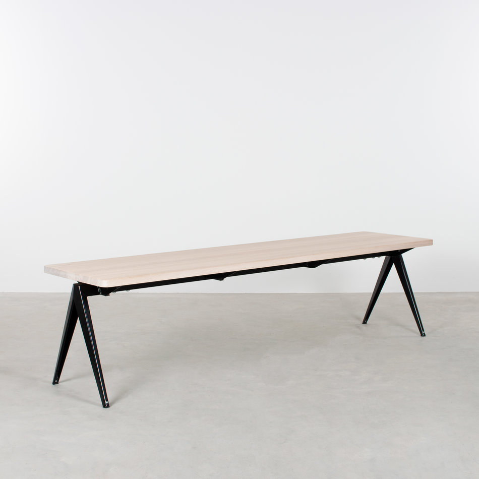 TD4 Table Bench Black / Oak Whitewash