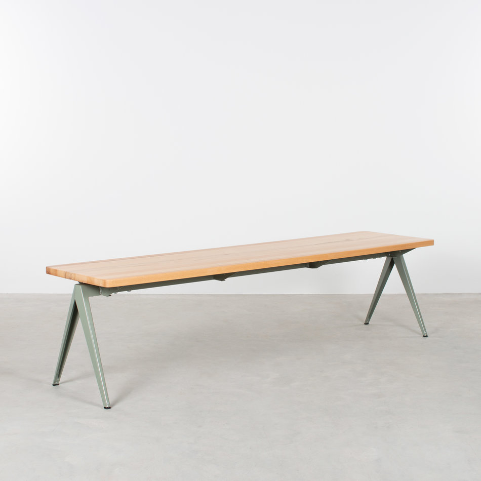TD4 Table Bench Cement Grey / Beech