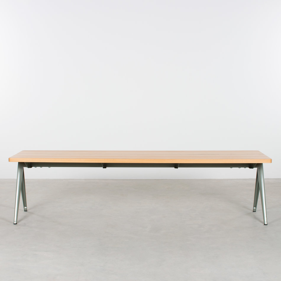 TD4 Table Bench Cement Grey / Beech