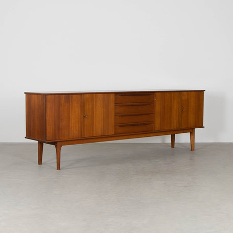 Beautiful large Mahjongg 1960s sideboard in teak wood veneer