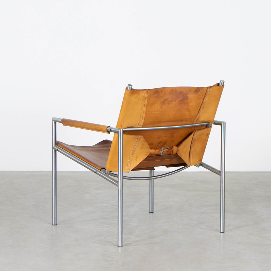 Martin Visser SZ02 armchair saddle leather natural