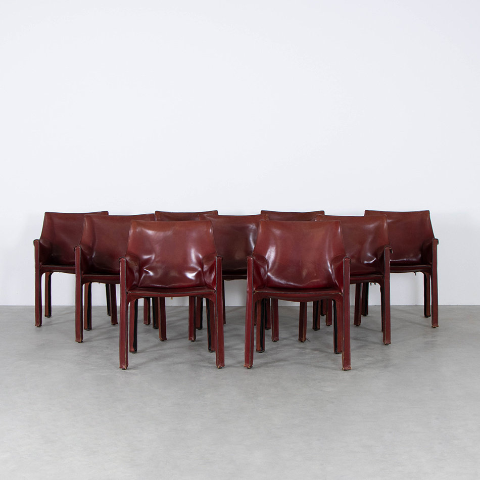 Mario Bellini 413 Cab Chairs Cassina