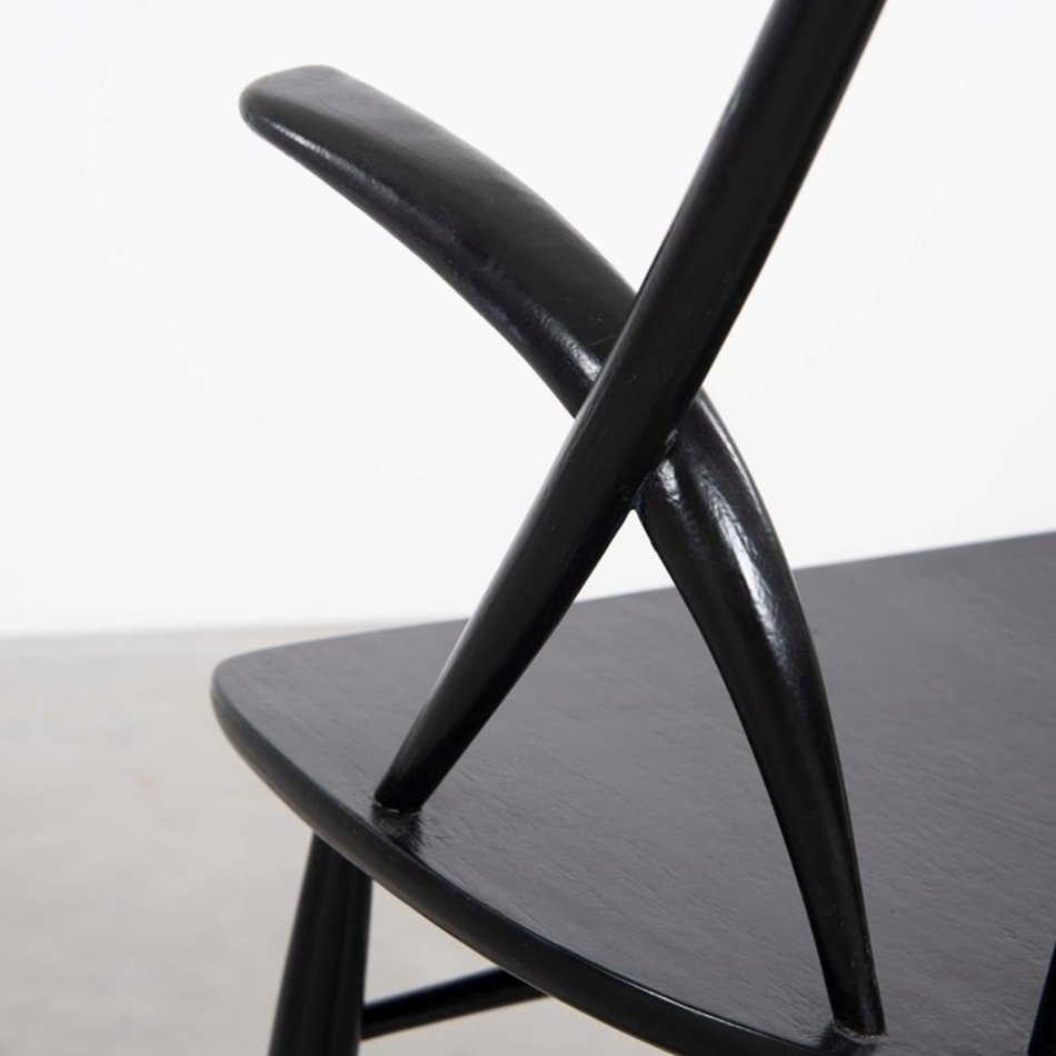 Illum Wrapso rocking chair black Niels Eilersen